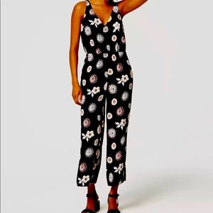 LOFT petite floral sleeveless jumpsuit